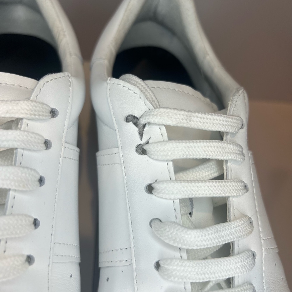 Magic White Lace Up Low Top Sneakers - Picture 3 of 10